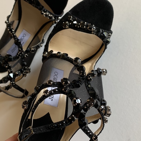 Super Rare Jimmy Choo Viola Crystals Sandals - Picture 13 of 16